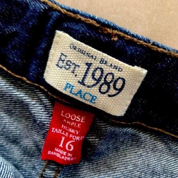 NEW Children’s Place Boy’s Loose Husky Jeans - Size 16 - Picture 2 of 5